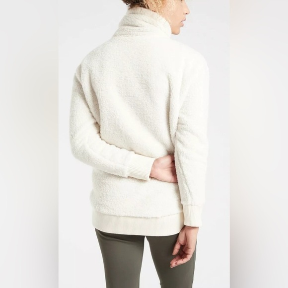 Athleta Talus‎ Sherpa Half Zip Natural Size XS - Picture 4 of 8